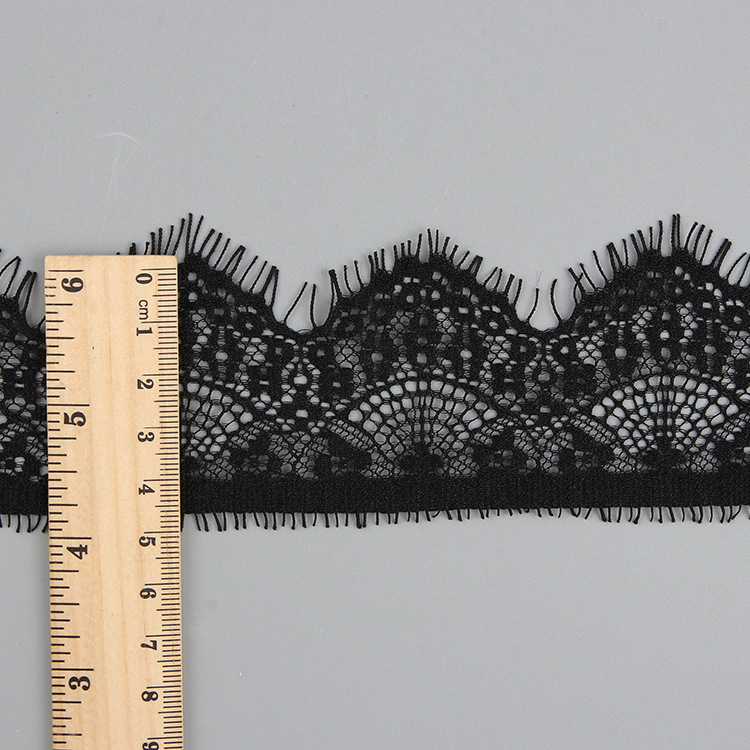 Lace Trim Eyelash White Lace Fabric for Apparel Wholesale Supplier 6